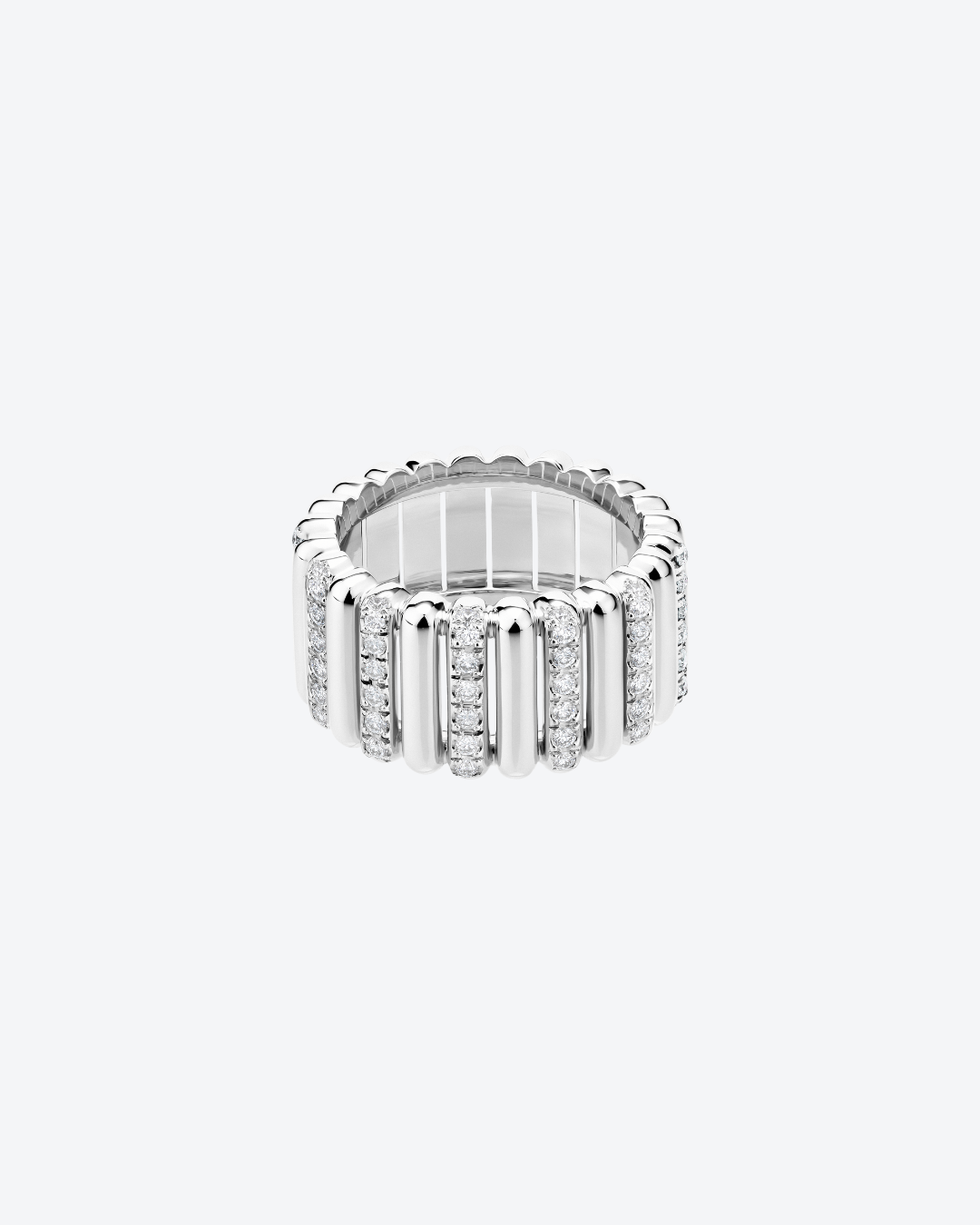 BAGUE 82 M OR BLANC DIAMANTS