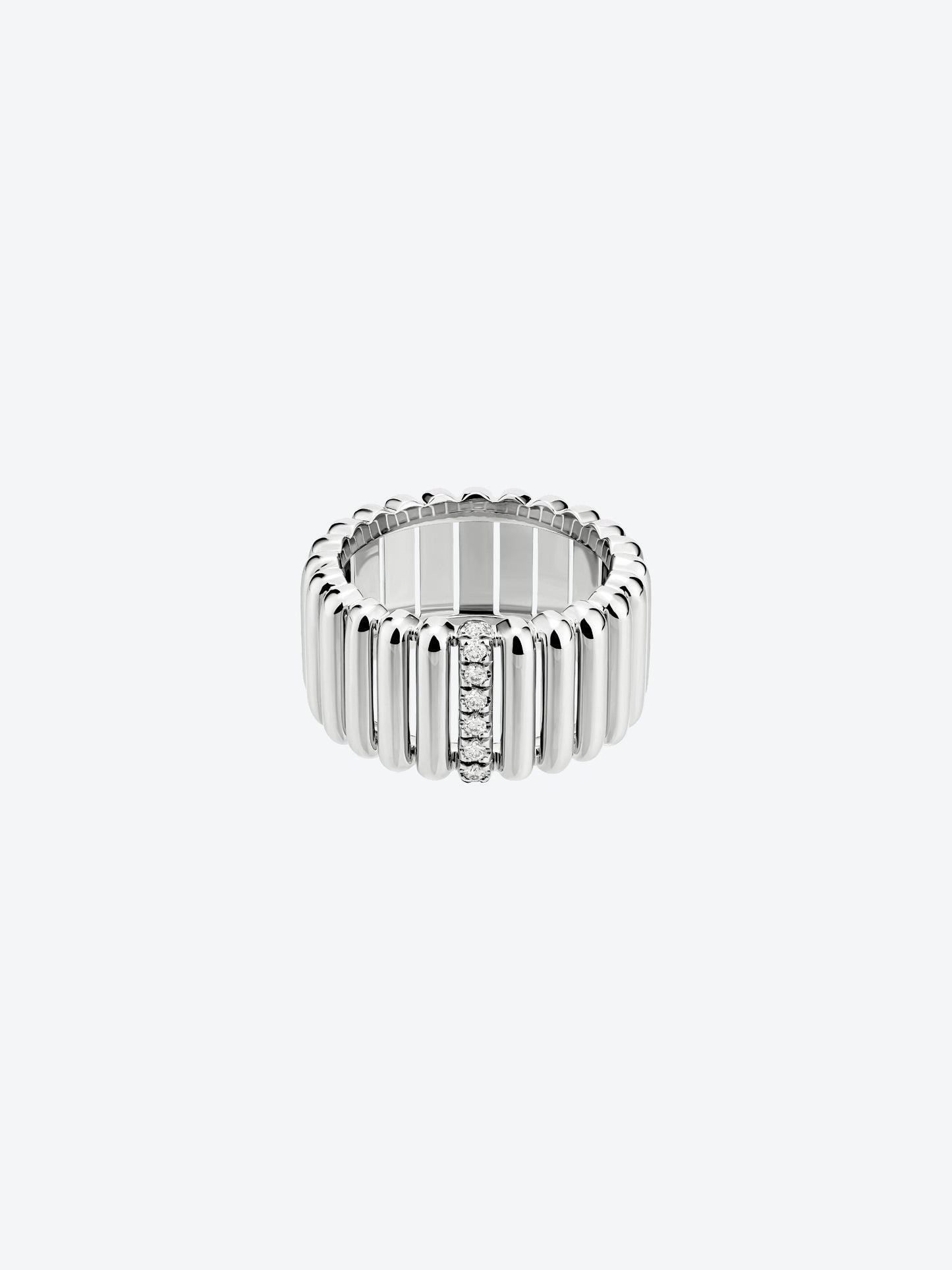 82 RING IN WHITE GOLD 8 DIAMONDS
