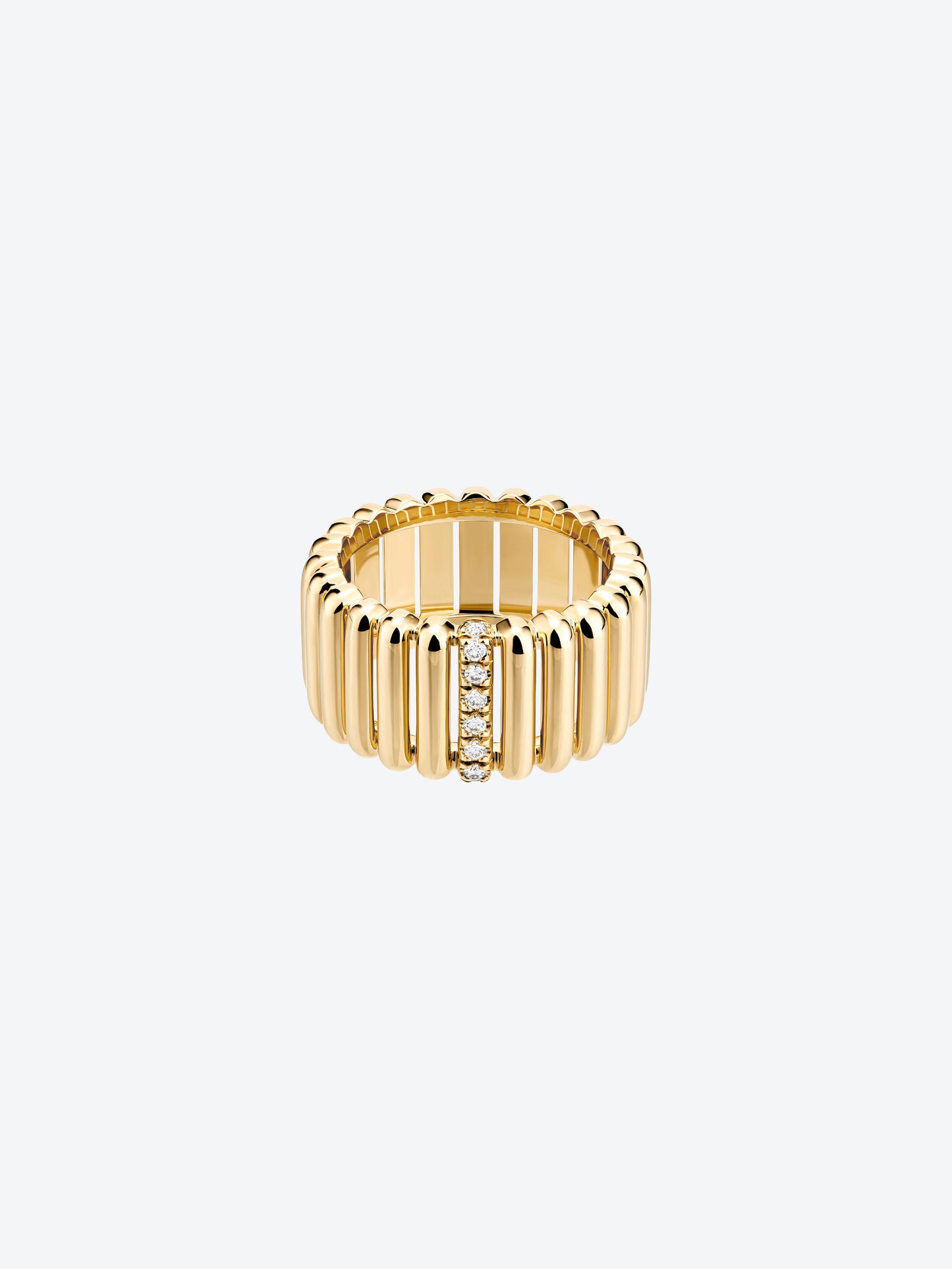 82 RING IN DIAMONDS 18K YELLOW GOLD