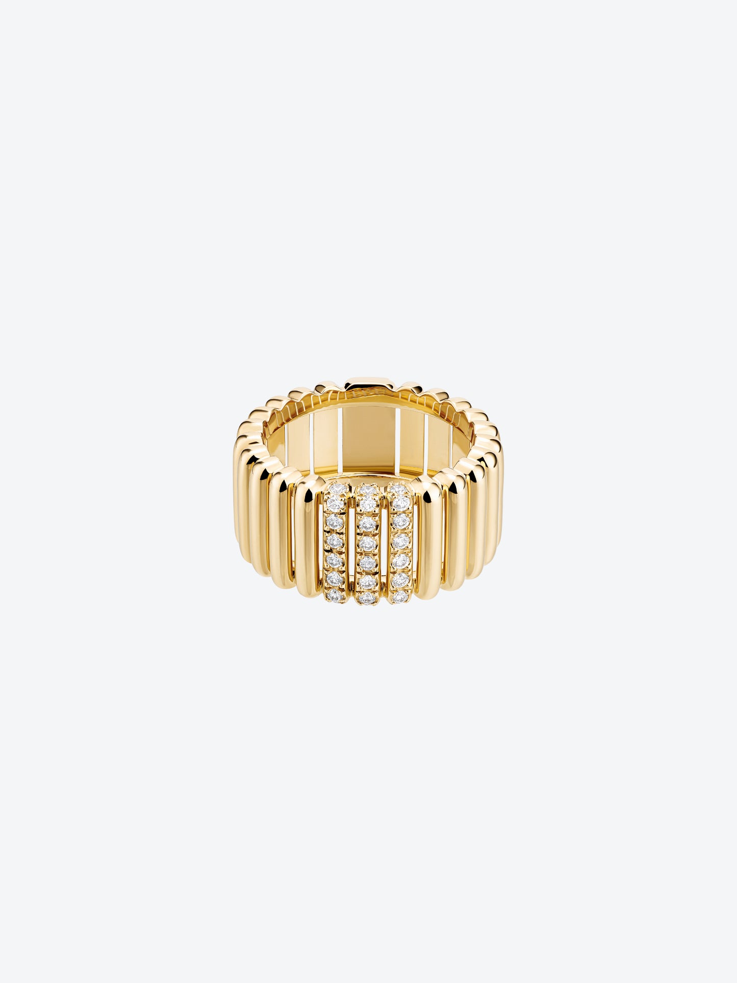 82 RING YELLOW GOLD 24 DIAMONDS