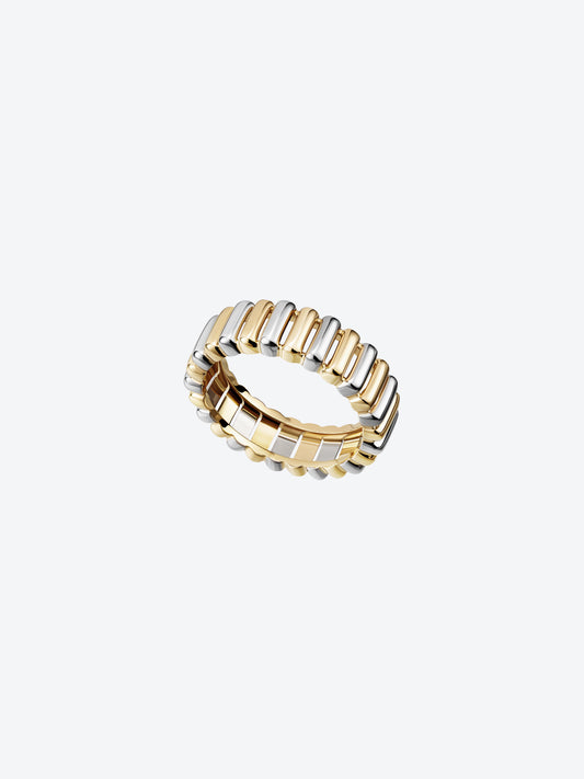82 S RING IN YELLOW GOLD AND WHITE GOLD