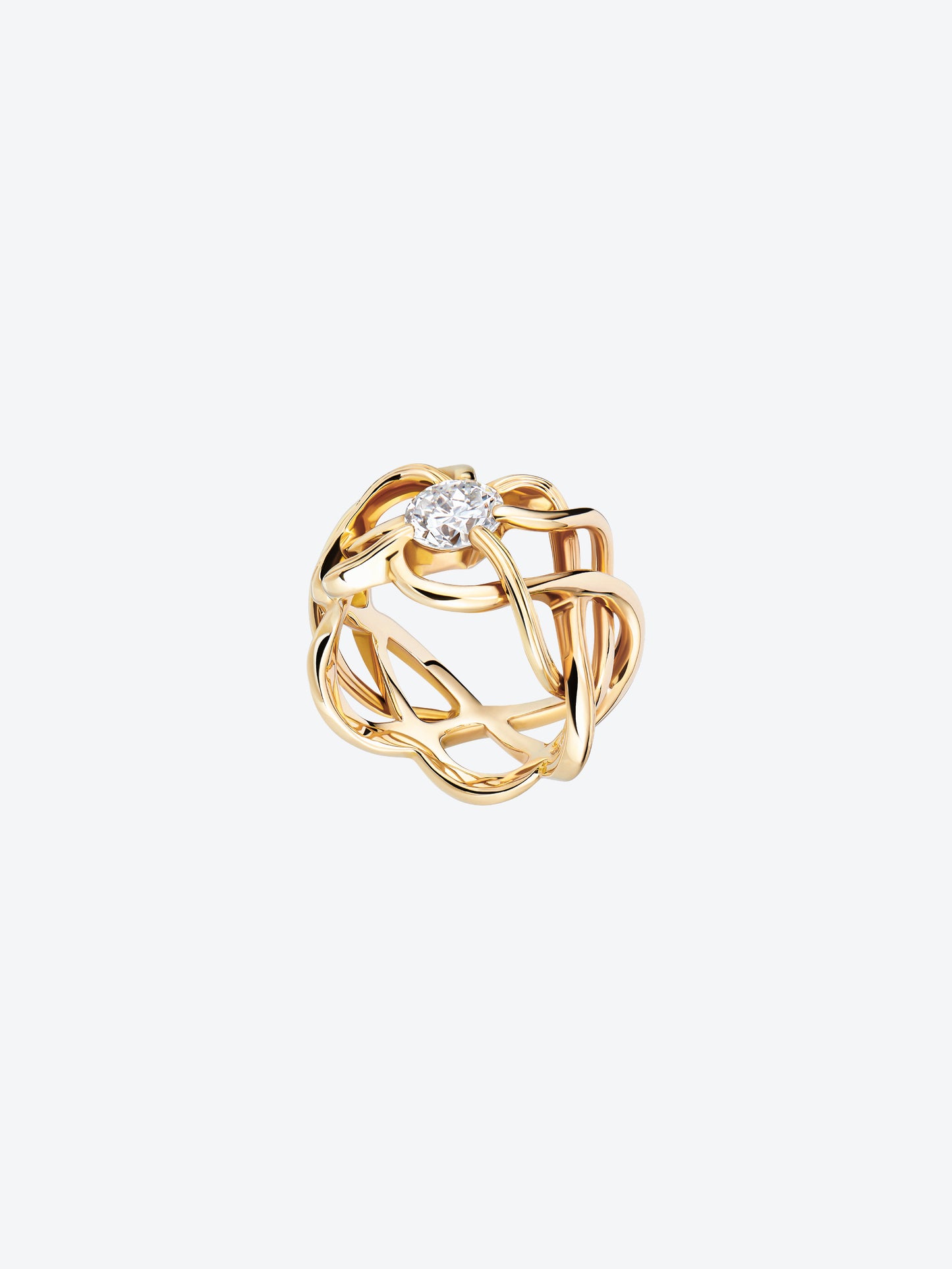 BOREALE RING IN YELLOW GOLD DIAMOND