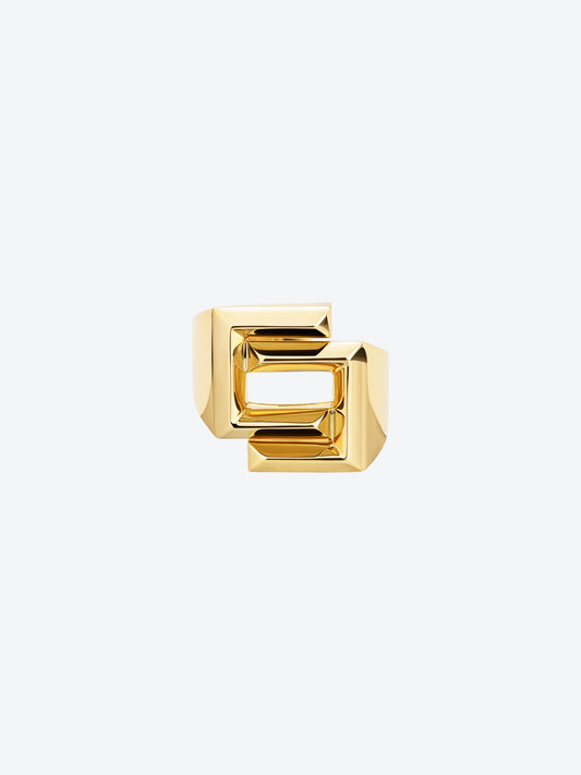 BAGUE C EN OR JAUNE