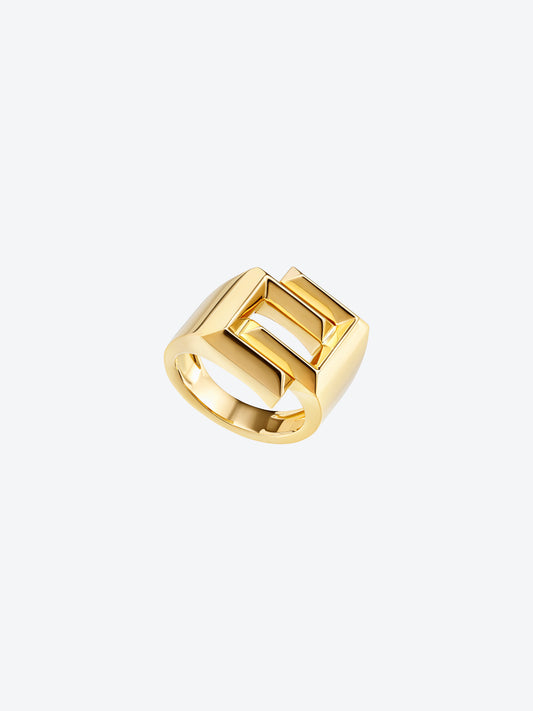 BAGUE C EN OR JAUNE