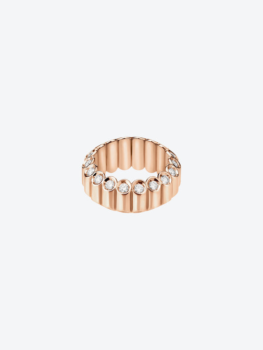 BAGUE NEW 82 M EN OR ROSE ET DIAMANTS
