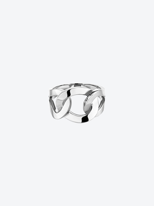 BAGUE RIFLI L EN OR BLANC