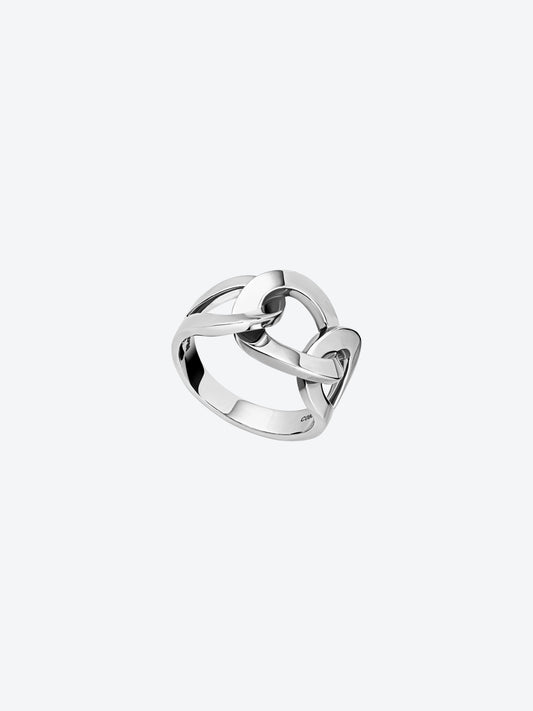 BAGUE RIFLI L EN OR BLANC