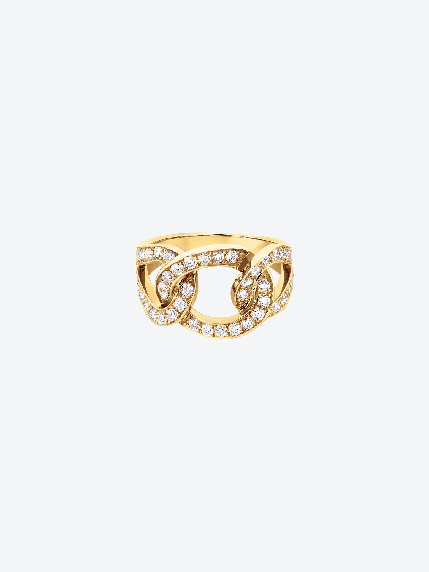 RIFLI L RING IN YELLOW GOLD AND DIAMONDS