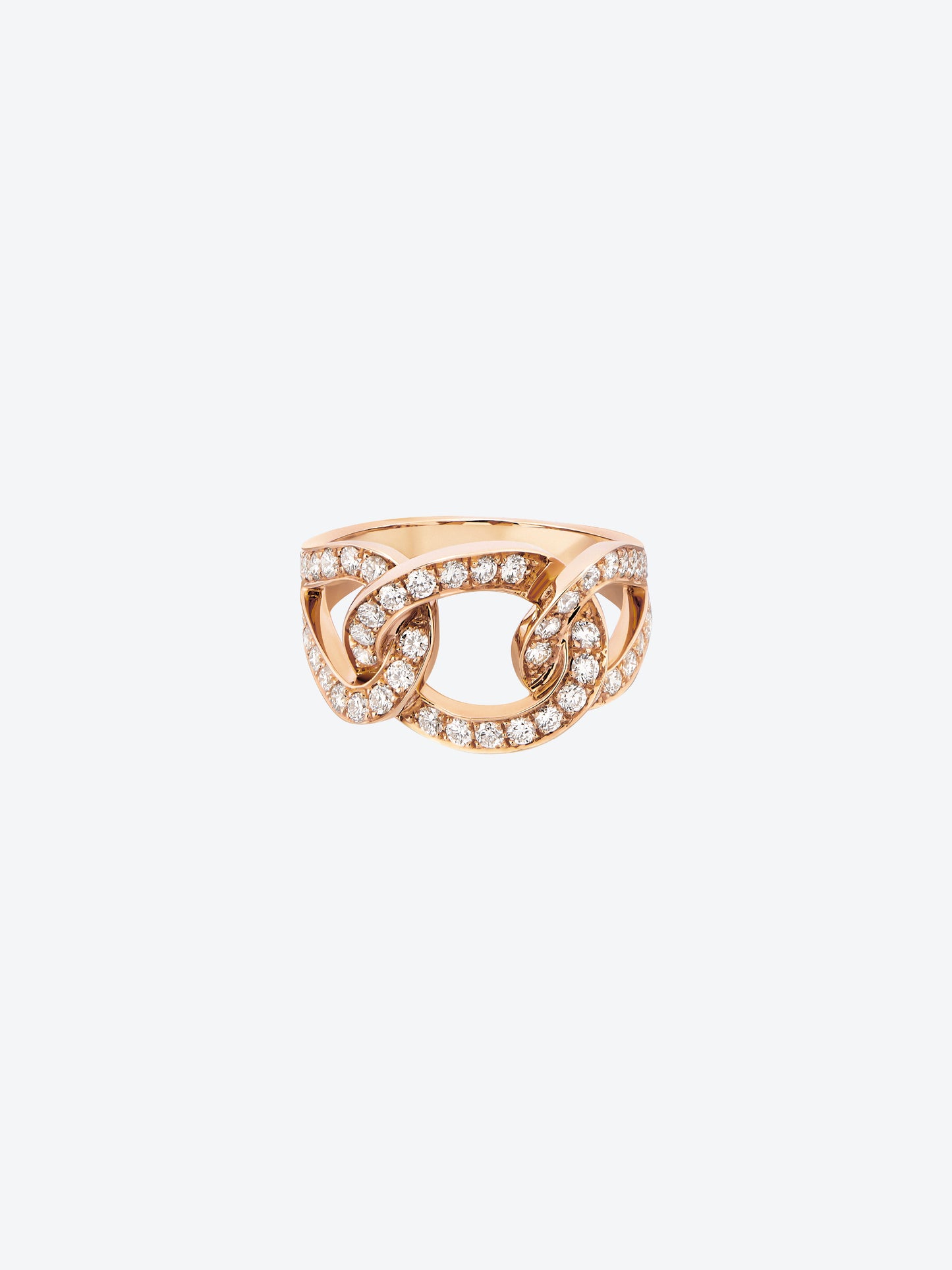 RIFLI L RING IN ROSE GOLD AND DIAMONDS