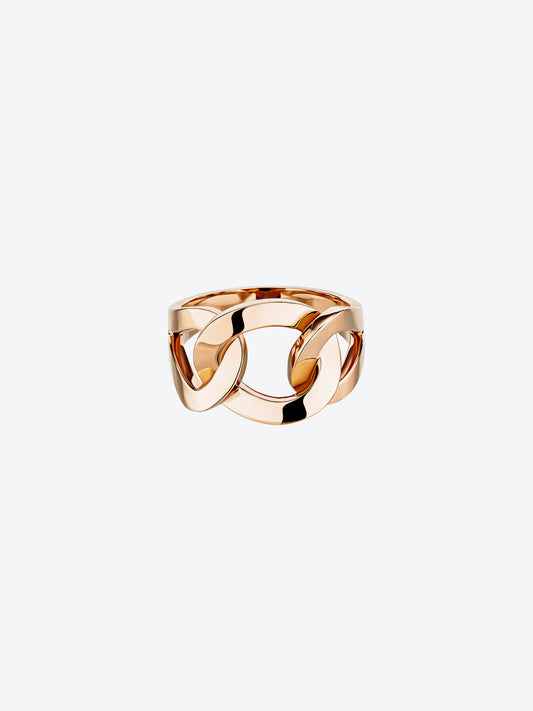 BAGUE RIFLI L EN OR ROSE