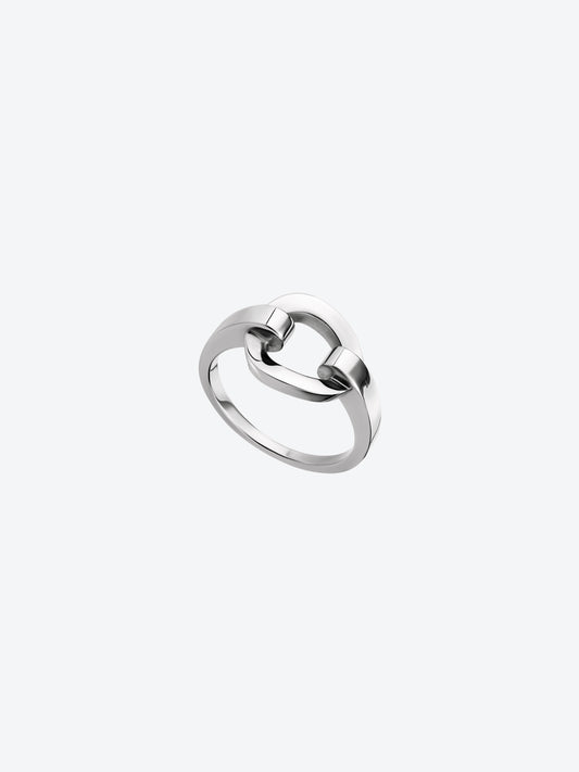 BAGUE RIFLI S EN OR BLANC