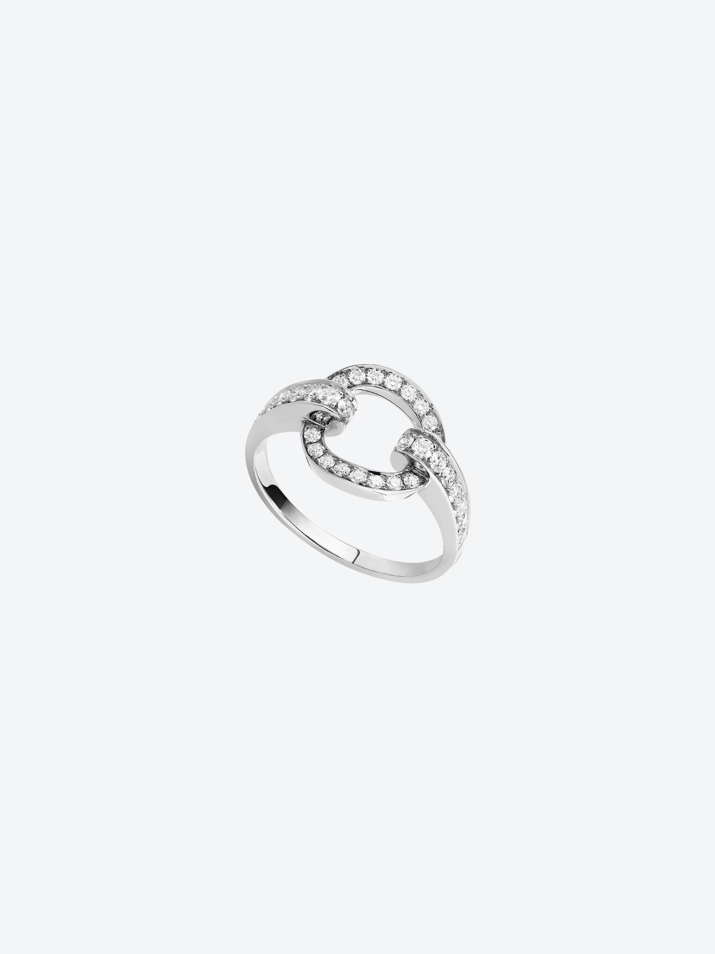 RIFLI S RING IN WHITE GOLD AND DIAMONDS