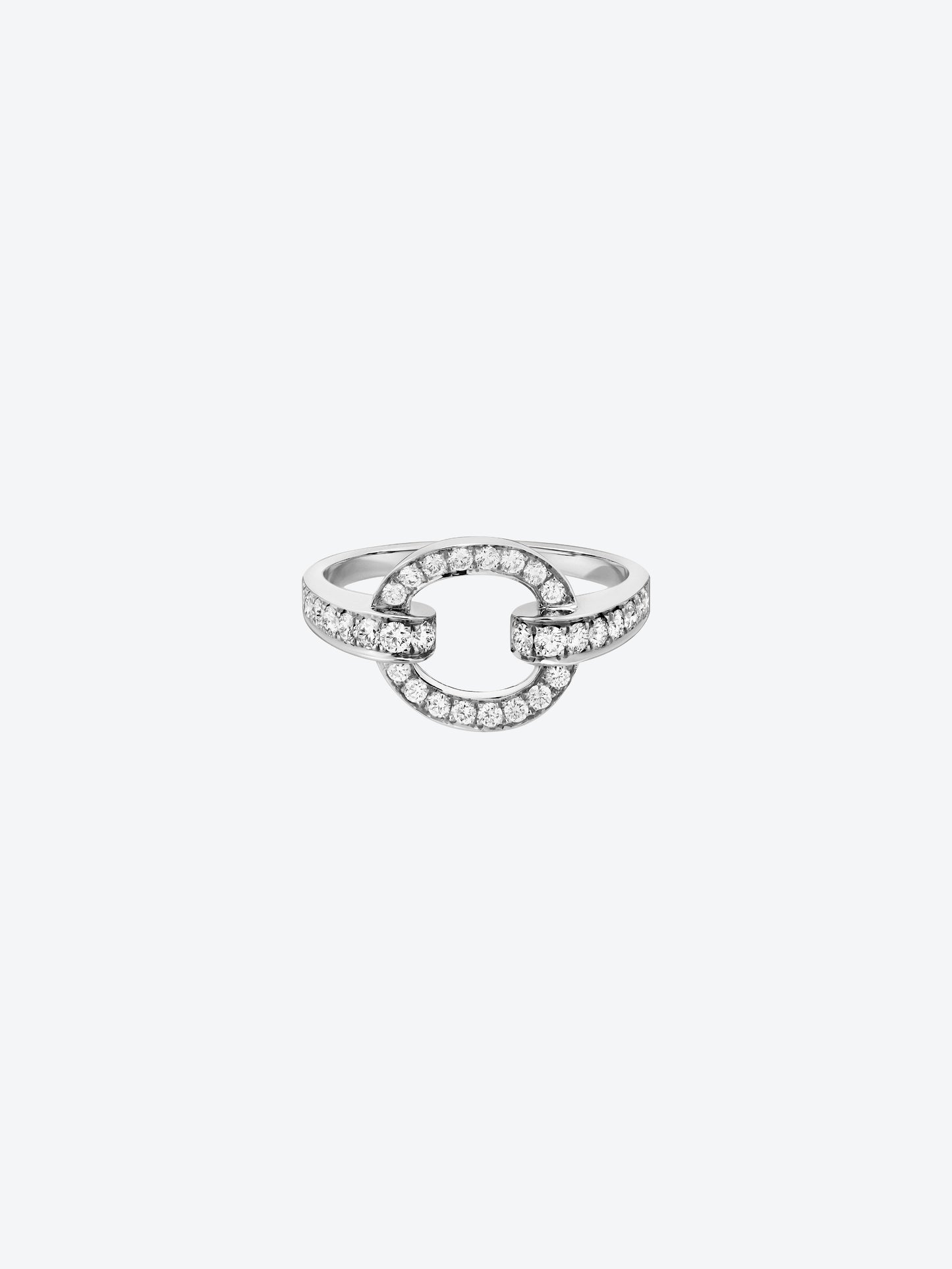 RIFLI S RING IN WHITE GOLD AND DIAMONDS