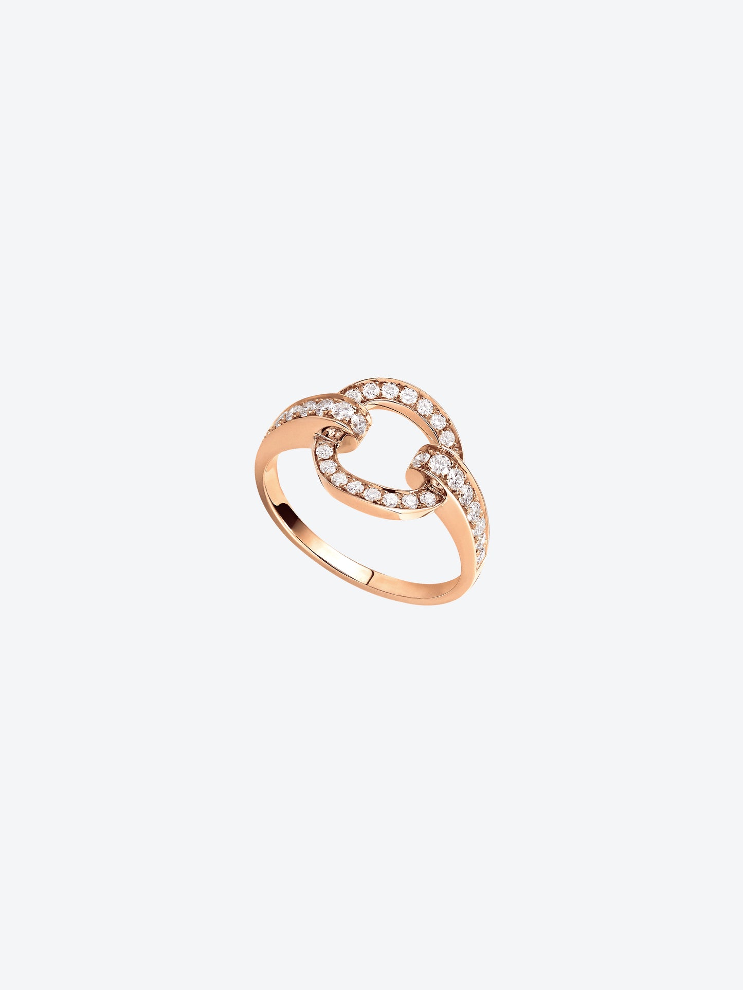 RIFLI S RING IN ROSE GOLD AND DIAMONDS