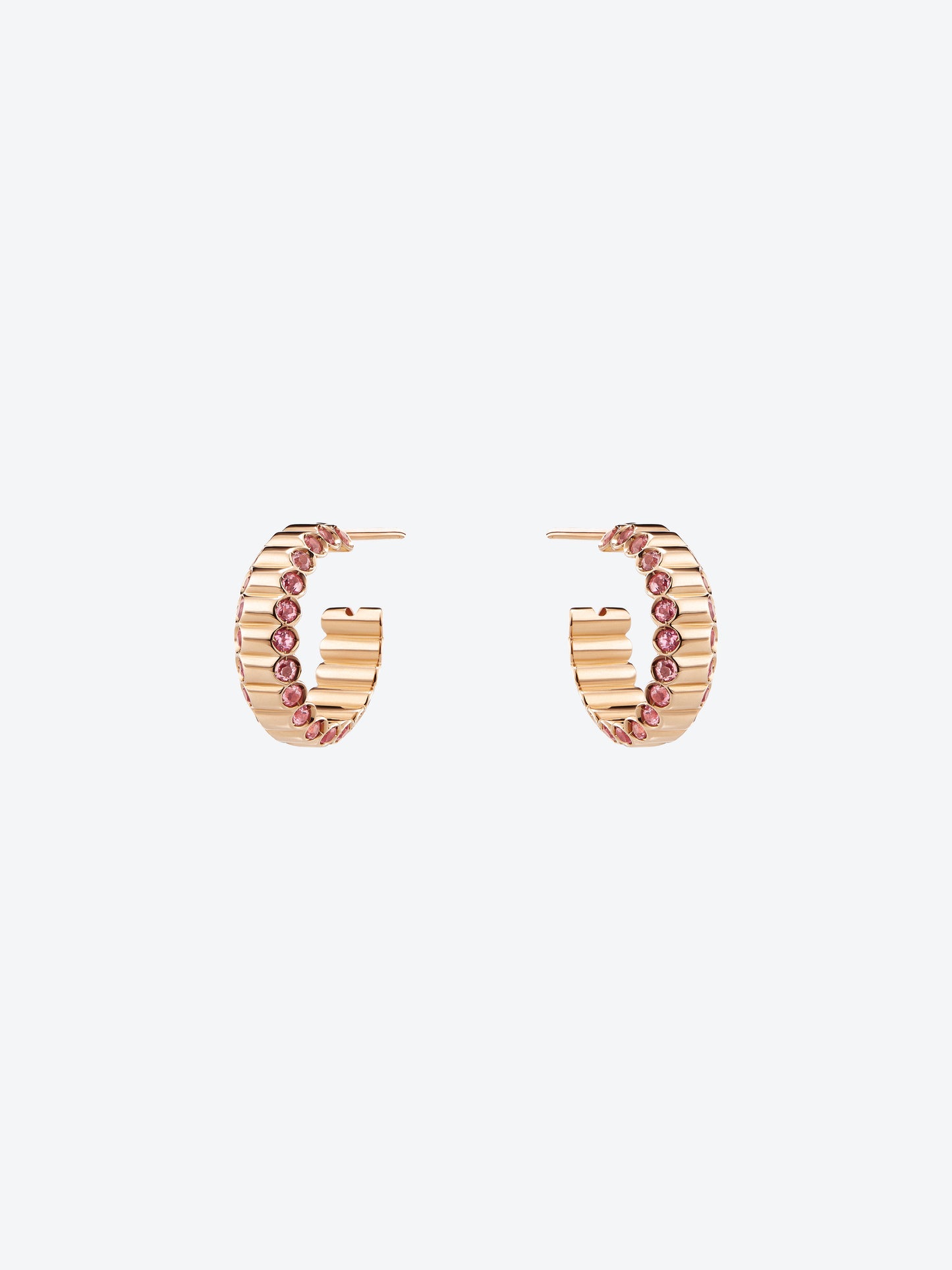 NEW 82 ROSE GOLD PINK TOURMALINE EARRINGS