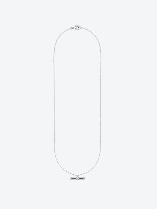 NEW 82 S WHITE GOLD AND DIAMOND PENDANT