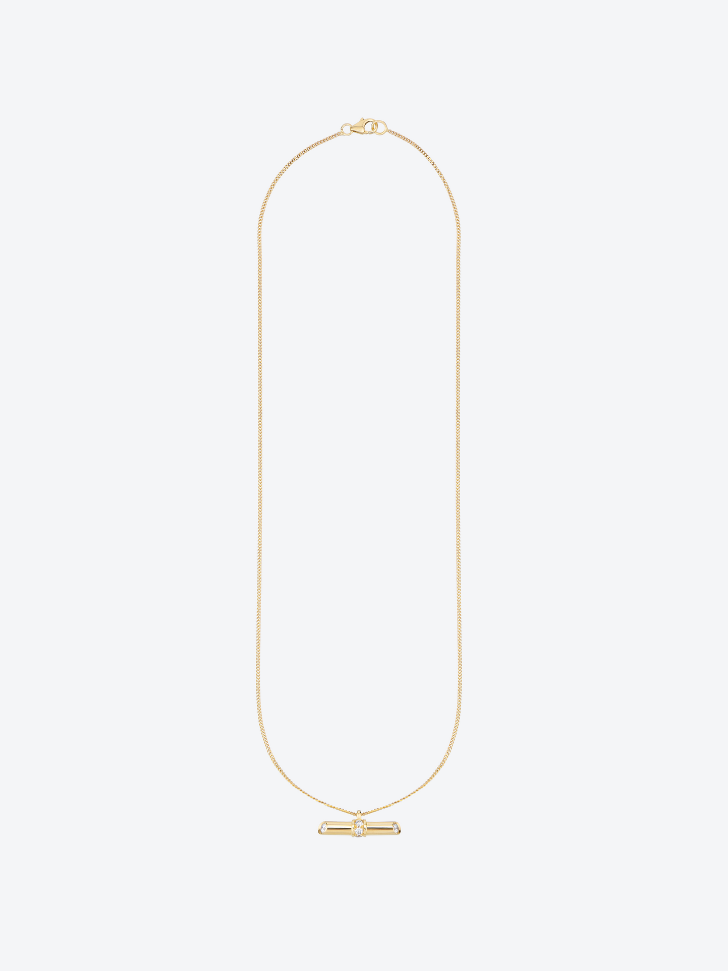 NEW 82 M YELLOW GOLD AND DIAMOND PENDANT
