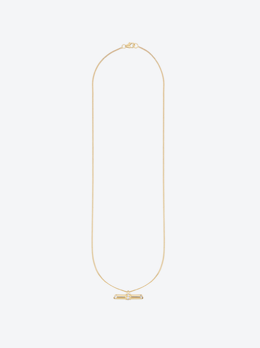NEW 82 M YELLOW GOLD AND DIAMOND PENDANT