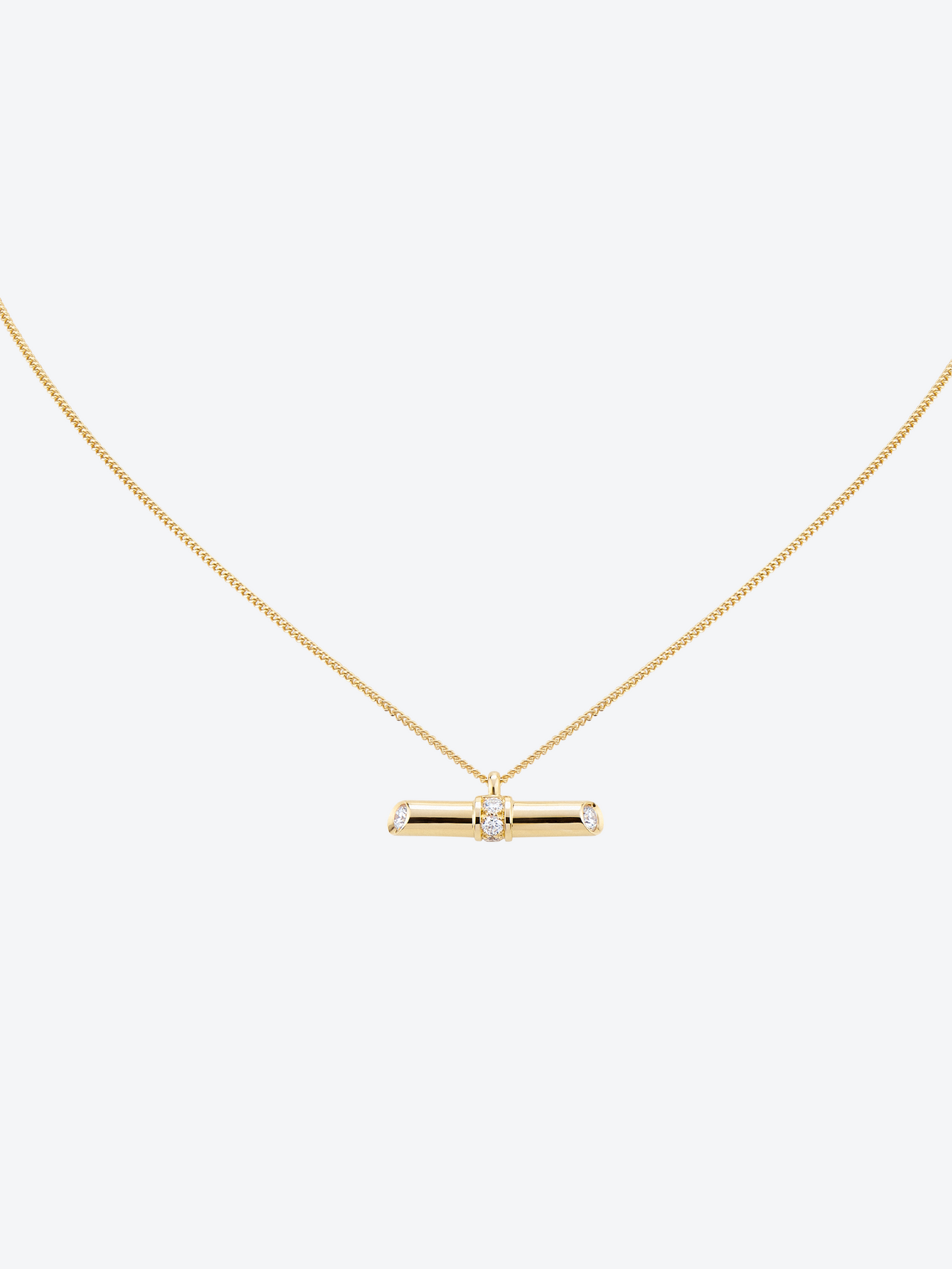 NEW 82 M YELLOW GOLD AND DIAMOND PENDANT
