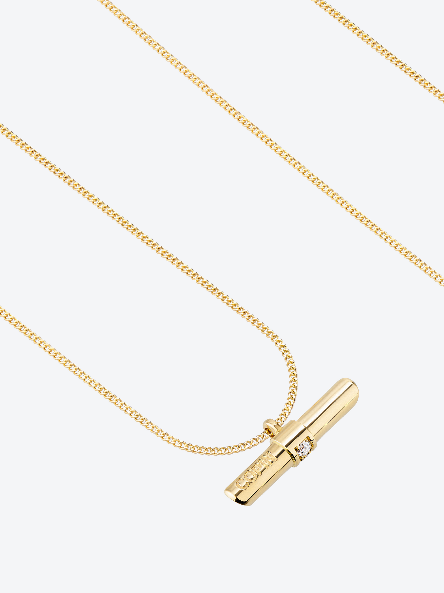 NEW 82 M YELLOW GOLD AND DIAMOND PENDANT