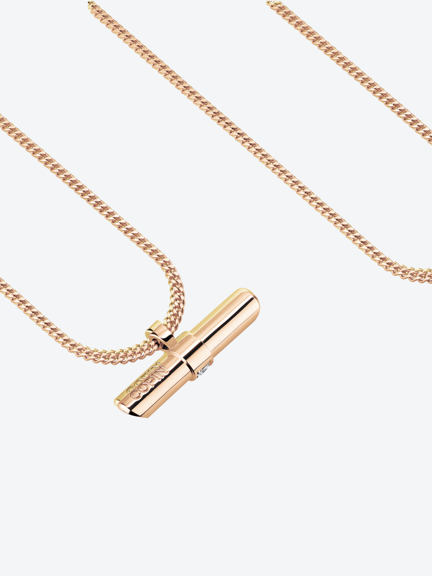 PENDENTIF NEW 82 L OR ROSE ET DIAMANTS