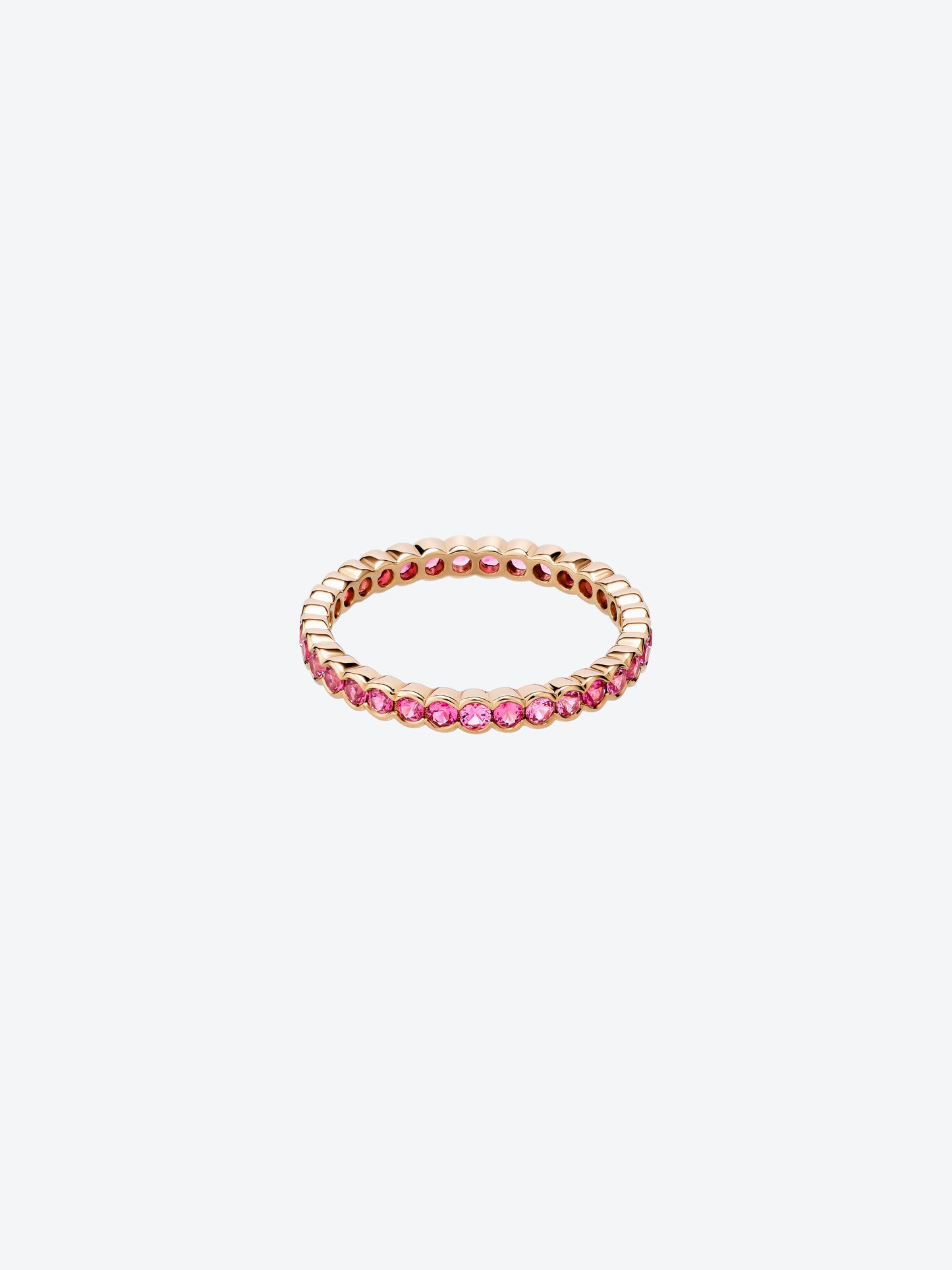 FESTONNEE RING IN ROSE GOLD AND PINK SPINELS