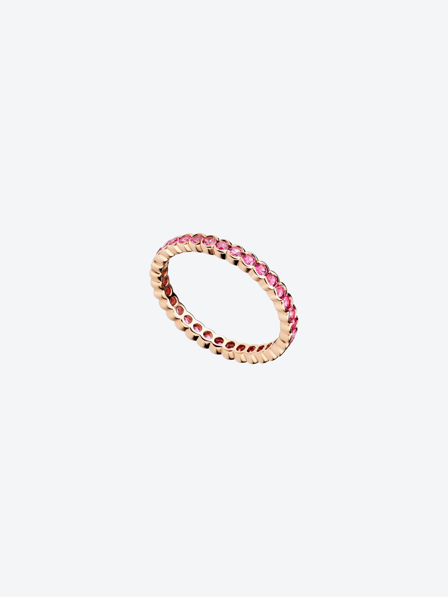 FESTONNEE RING IN ROSE GOLD AND PINK SPINELS