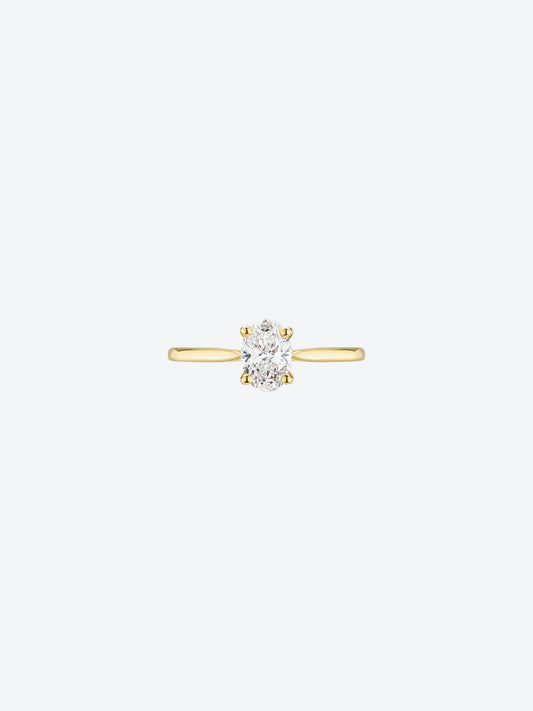 PEAR WHITE GOLD DIAMOND SOLITAIRE