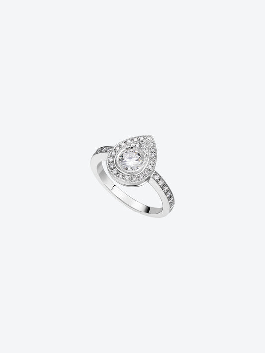 PEAR WHITE GOLD DIAMOND SOLITAIRE