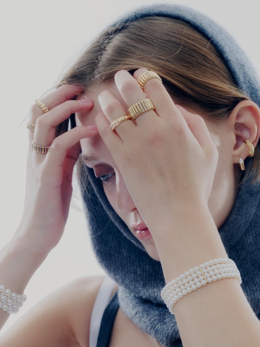 BAGUE 82 S OR JAUNE ET OR BLANC - Copin