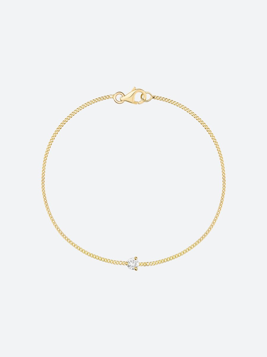 BRACELET OR JAUNE ET DIAMANT ROND - Copin