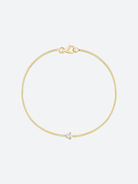 BRACELET OR JAUNE ET DIAMANT ROND - Copin