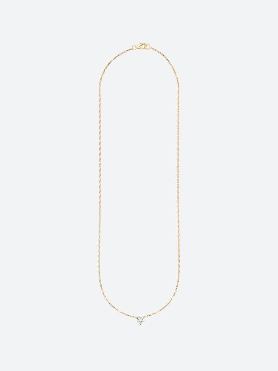COLLIER OR JAUNE ET DIAMANT ROND - Copin