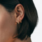BOUCLES D'OREILLES 82 PETIT MODÈLE OR JAUNE & DIAMANTS 1 RANG SUR 2