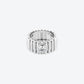 BAGUE 82 M OR BLANC DIAMANT ROND