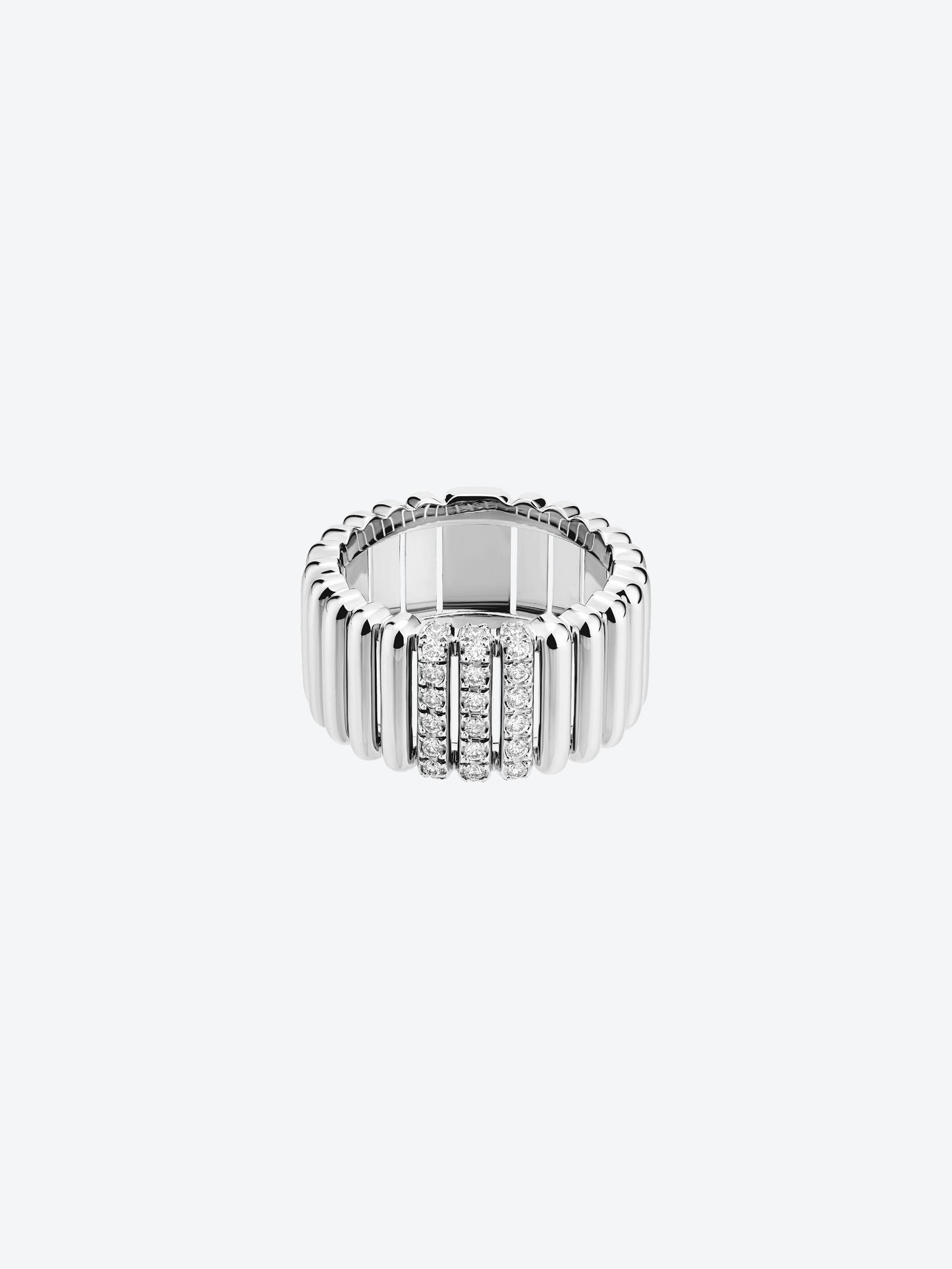 BAGUE 82 M DIAMANTS OR BLANC 18 carats