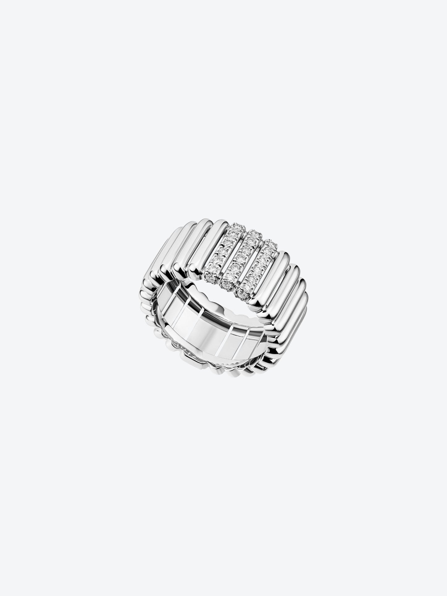 BAGUE 82 M DIAMANTS OR BLANC 18 carats