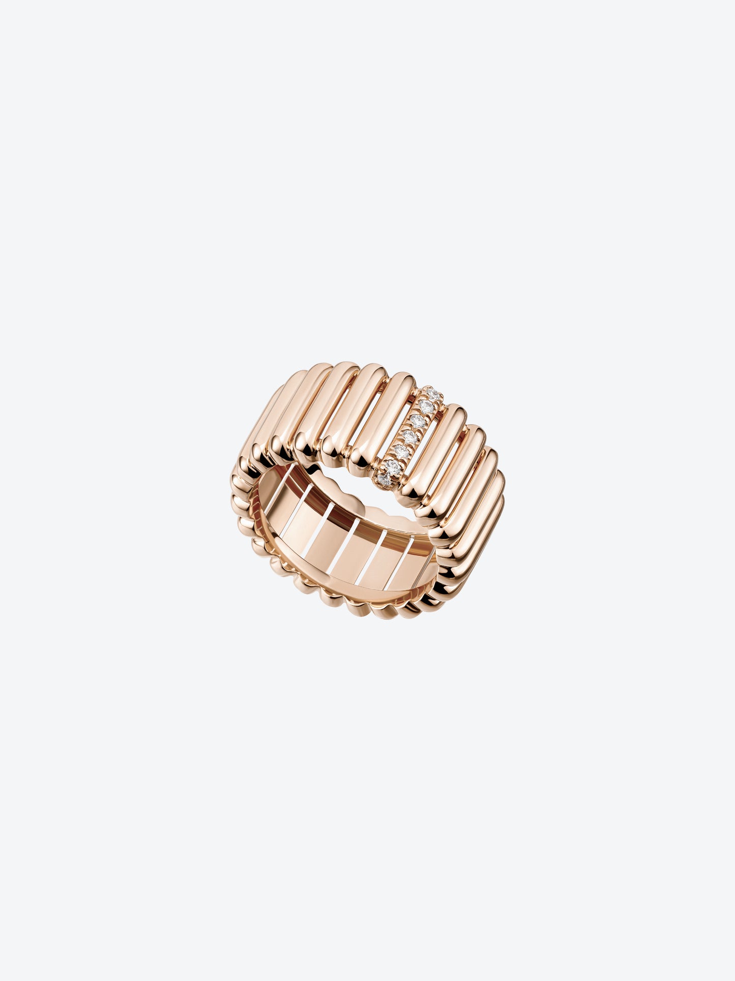 BAGUE 82 M OR ROSE DIAMANTS