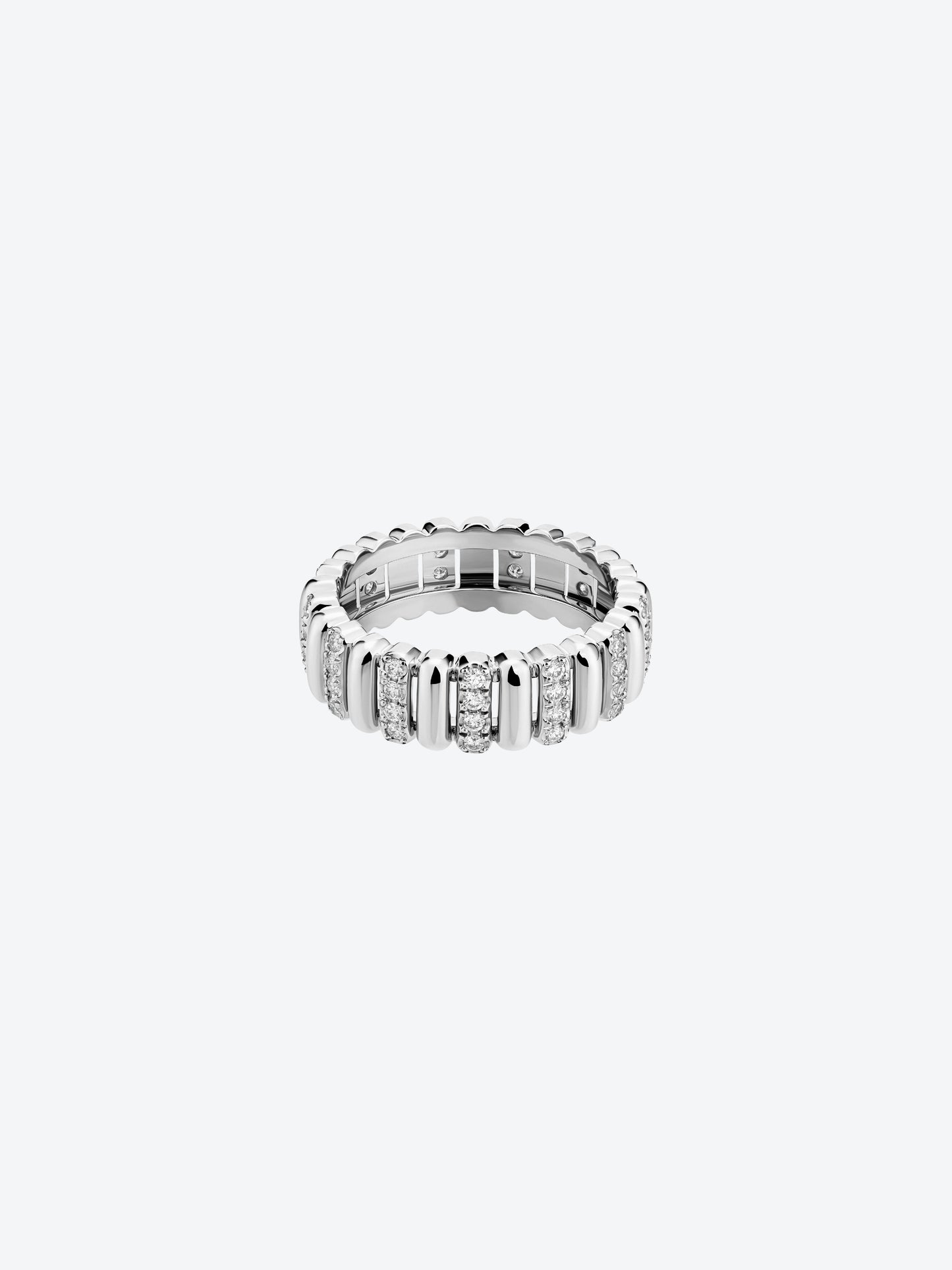 BAGUE 82 S OR BLANC DIAMANTS