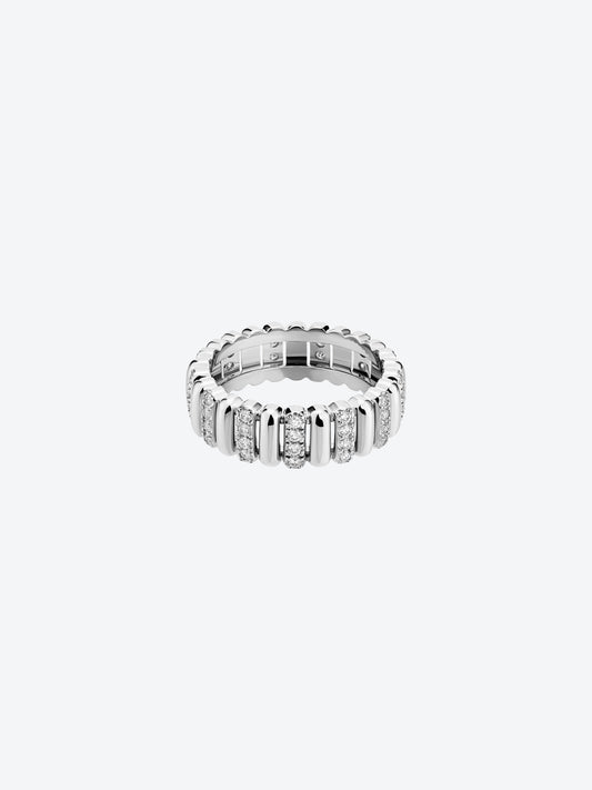 BAGUE 82 S OR BLANC DIAMANTS