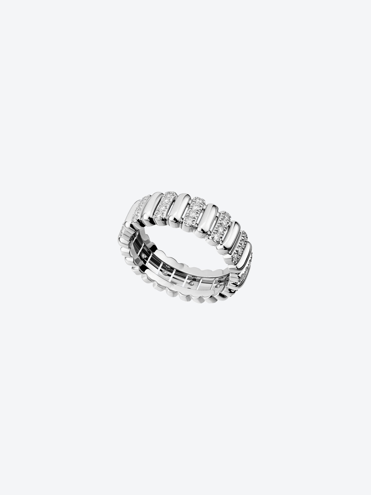 BAGUE 82 S OR BLANC DIAMANTS