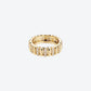BAGUE 82 S OR JAUNE DIAMANTS