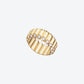 NEW 82M RING IN YELLOW GOLD AND DIAMONDS