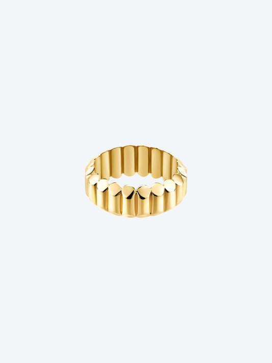 NEW 82 M RING IN YELLOW GOLD