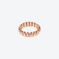 BAGUE NEW 82S EN OR ROSE, TOURMALINES ROSES ET SPESSARTITES