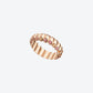 BAGUE NEW 82S EN OR ROSE, TOURMALINES ROSES ET SPESSARTITES