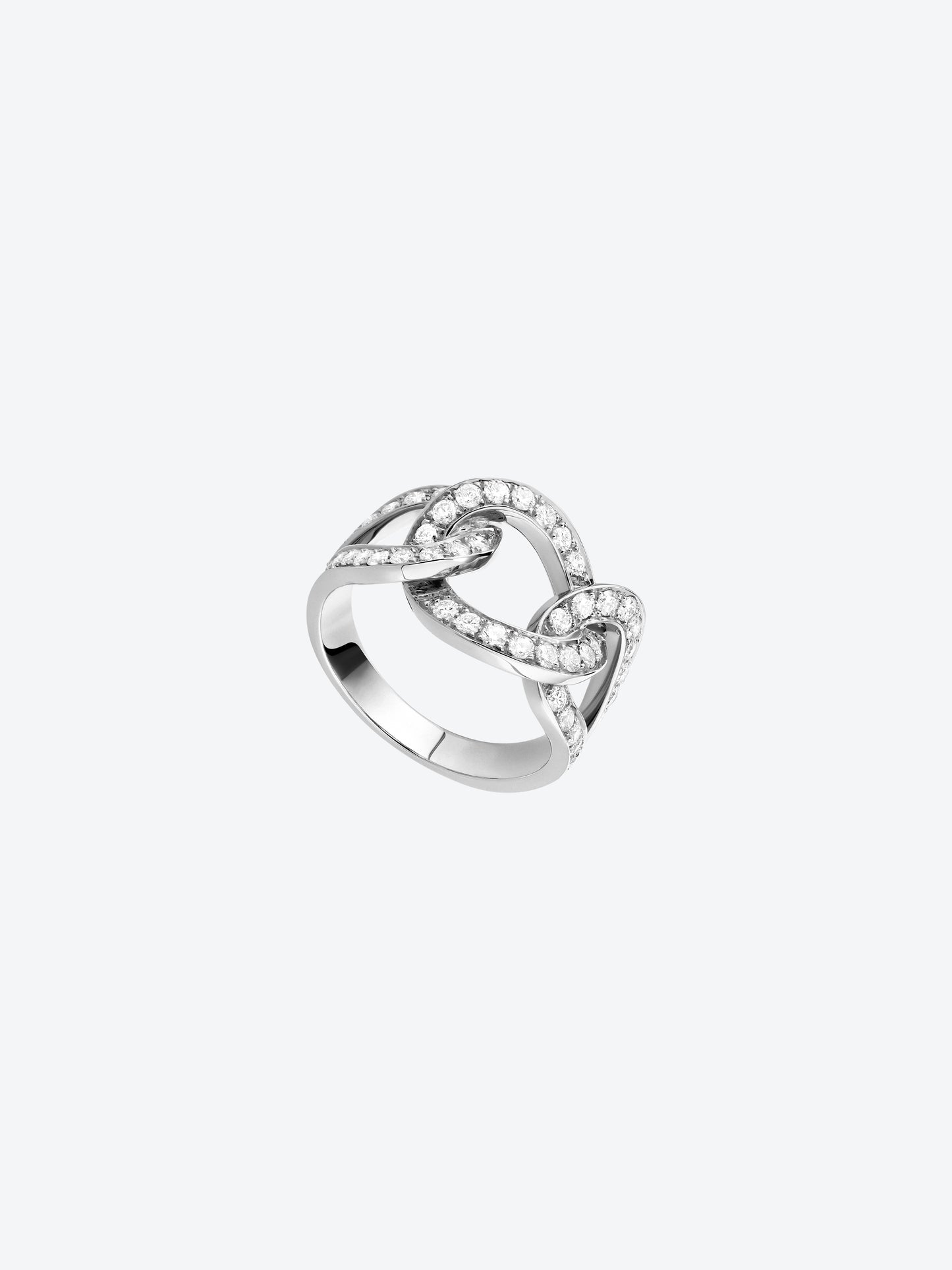 BAGUE RIFLI L EN OR BLANC ET DIAMANTS