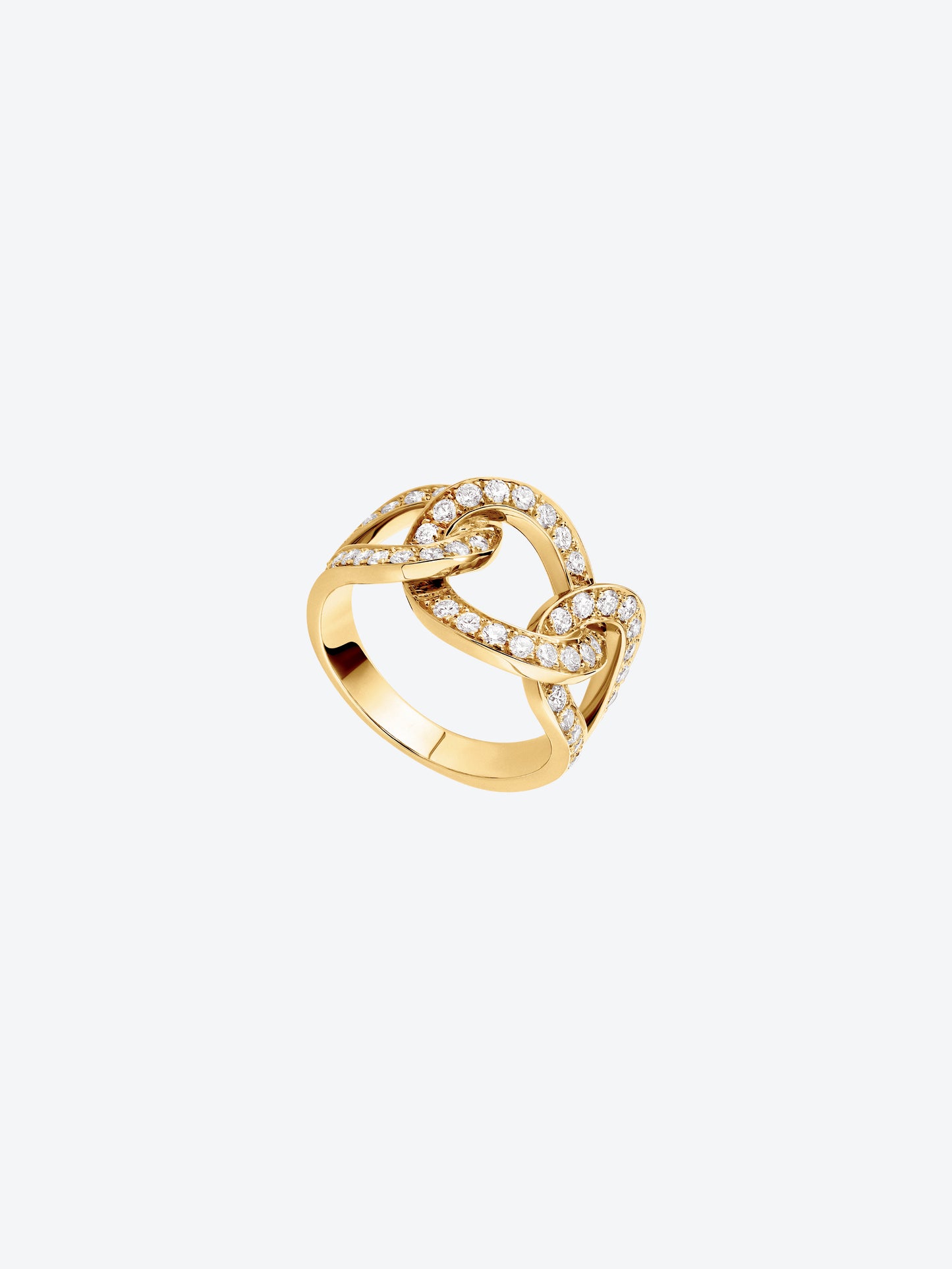 RIFLI L RING IN YELLOW GOLD AND DIAMONDS