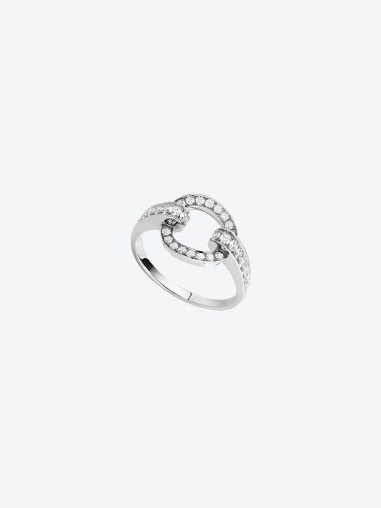 RIFLI S RING IN WHITE GOLD AND DIAMONDS
