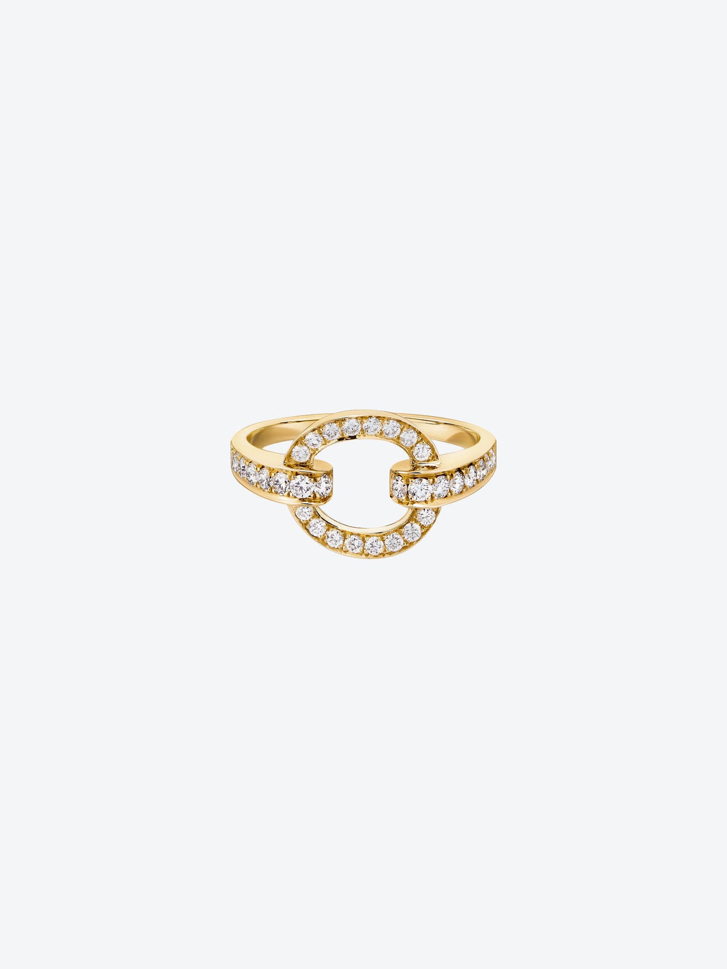 RIFLI S RING IN YELLOW GOLD AND DIAMONDS